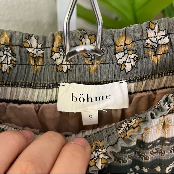 🌻 Böhme Boho Paisley Tiered Maxi Skirt S | Smocked Waist Festival Skirt - Picture 5 of 7